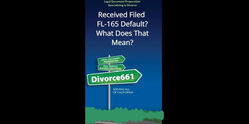 what happens after FL-165 filed california divorce