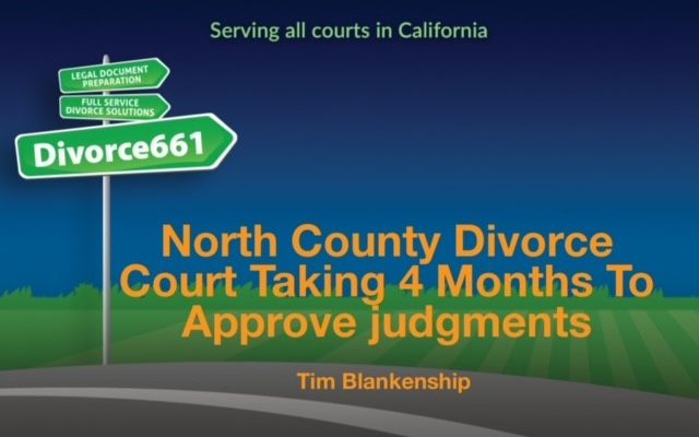 San Diego North County Divorce Court Judgment