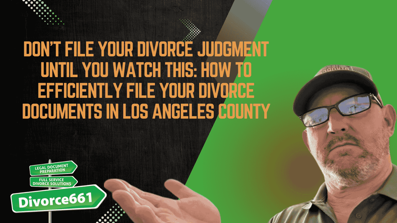 DON’T FILE YOUR DIVORCE JUDGMENT UNTIL YOU WATCH THIS: How to ...